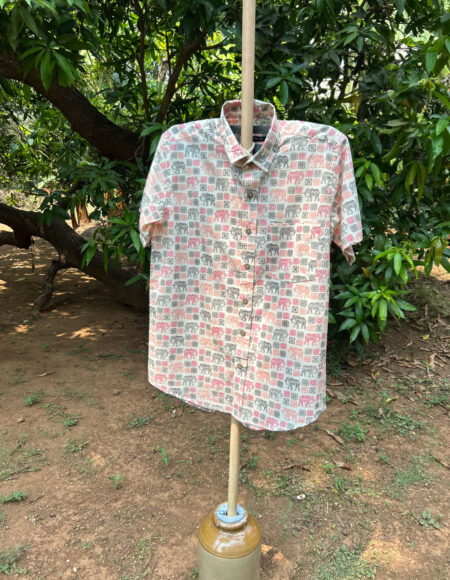 Multicolor Cotton Block Print Shirt