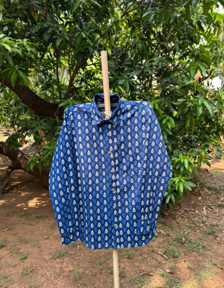 Multicolor Cotton Block Print Shirt