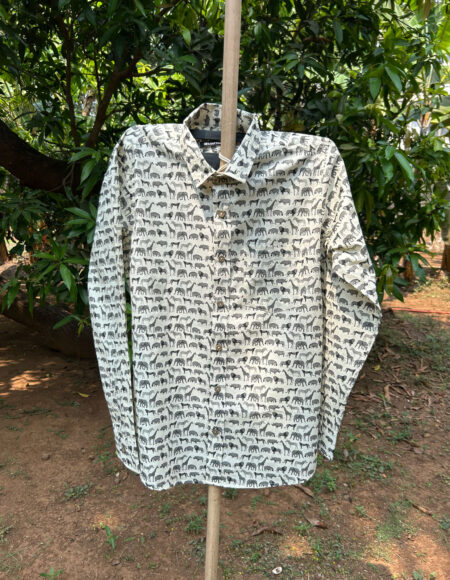 Multicolor Cotton Block Print Shirt
