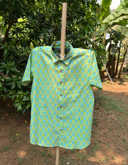 Multicolor Cotton Block Print Shirt